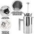 ciciglow French Press Coffee Maker, 27Oz (800ML) Insulated Stainless Steel with Precision Filter, Dishwasher Safe