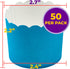 DecoPac Blue Scalloped Baking Cups,50 Count(Pack of 1), Perfect For Delicious Cupcakes, Delicate Scalloped Edge, 50 Oven Safe Cupcake Cases by DecoPac