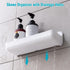 2-Pack CGBE Acrylic Shower Shelves, Large Capacity Adhesive Shower Shelf, No Drilling Adhesive Bathroom Shelf