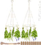 PROTITOUS 2pack Herb Drying Rack With Golden Herb Dryer Hooks, Hanging Rack With