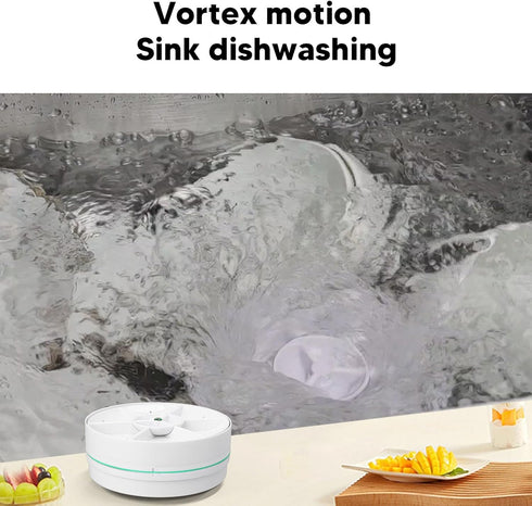 Ultrasonic USB Dishwasher for Fruit and Vegetables: Household Small Dishwasher for Home, Trip, Apartment, Green