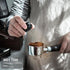 58mm Espresso Tamper with WDT Tool, Calibration Spring, Stainless Steel Flat and Spiral Bases, All-In-One Accessories