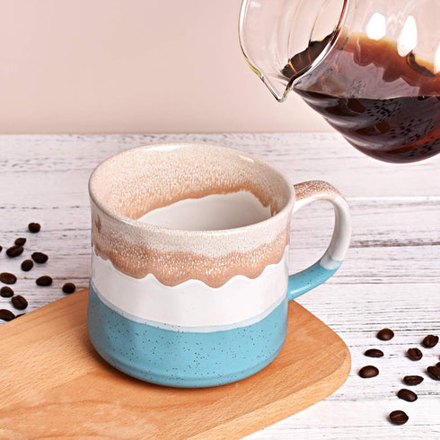 Bosmarlin Large Ceramic Coffee Mug, Big Tea Cup, 21 Oz, Dishwasher and Microwave Safe - 7 Colors to Choose, 1 PCS