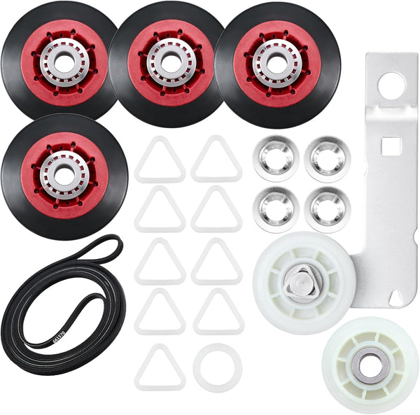 Upgrade 4392067 Dryer Repair Kit with 661570 Drum Belt & W10837240 Idler Pulley, Replacement Part for Whirlpool Kenmore