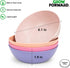 Grow Forward 8-Piece Wheat Straw Kids Plates and Bowls Sets, Unbreakable Dishwasher & Microwave Safe Dishes for Children