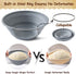 40oz 9" 10" Set, Angadona Sourdough Starter Kit, Sourdough Bread Baking Supplies, Sourdough Starter Jar, Round & Oval