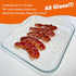 9.84inch, Microwave Bacon Cooker Pan, Square Glass Bacon Tray for Microwave and Oven Cook Crispy Strips in Minutes, No
