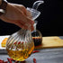 HAIZEEN 13 oz/380 ml Olive Oil and Vinegar Dispenser Glass Cruet Decanter - Keeps Oil Fresh Longer, No Funnel Needed