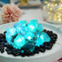 BOHON Natural Fluorite String Lights, Battery Operated with Remote, Sea Glass Raw Stones Decorative Lights 6.5ft 20