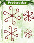 Aecsze 4 PCS Plant Stem Support, Climbing House Plant Stem Support, Plant Supports for Indoor Plants, Reusable