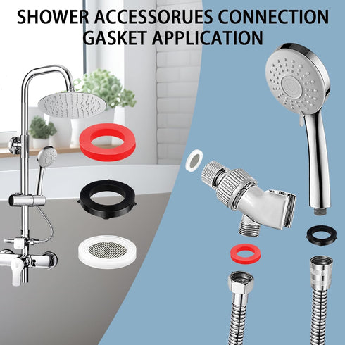 ZDBB 58 PCS Shower Head Garden Hose Screen Filter - Stainless Steel Water Filter Hose Washer Kit for Plumbing
