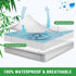Gogreen Bamboo Rayon Waterproof Mattress Protector - Stretchable Queen Size Cover, Fits up to 16"