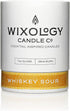 Wixology Cocktail Inspired Whiskey Sour Soy Candle, Lemon and Sugar Scented, 7 oz, Made in Kentucky