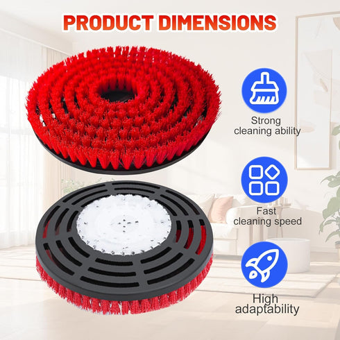 Vanclearidea 2 Pack S7000/S8201/S8001/S7201 Upgraded Replacement Pads for Shark Steam Mop - Advanced Scrubbing Brush