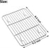 E-far Small Baking Rack Set of 2, Stainless Steel Roasting Cooking Racks, 8.6"x6.2", Dishwasher Safe