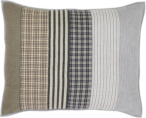 VHC Brands Ashmont Bedding Accessory Pillow Cover Sham for Farmhouse Decor (Standard).