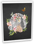 GnosisCollageArt Dental Art Human Teeth Anatomy, Flower Butterflies Set of 2 Unframed Prints