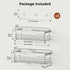 5 2 Pack Orimade Shower Caddy Basket Shelf with Hooks Adhesive Organizer Storage Rack Rust Resistant Wall Mounted