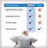 Set of 2 Standard/Queen AllerEase Pillow Protectors, Moisture Wicking, Advanced Allergy Protection, Zippered