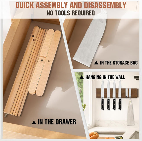 Pasta Drying Rack, Collapsible Pasta Drying Rack For Spaghetti, Easy Storage Homemade Stand Dryer Hander For Fresh
