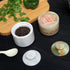 Pack 2 01) Marble Salt Cellar With Lid- Of Marble Salt And Pepper Bowls- Salt Holder With Lid To Put Salt, Paprika