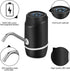 Flexzion Black Water Bottle Dispenser for 5/6 Gallon Jugs, Detachable Electric Cold Drink Pump for Desktop Countertop