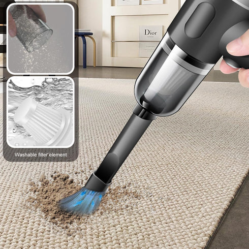 Wireless Handheld Car Vacuum Cleaner, High Power Rechargeable Mini Vacuum for Home and Office Dust