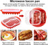 homfanseec Microwave Bacon Tray with Splatter Lid, Bacon Rack, Microwave Easy Bacon Maker, Only Use Medium or Lower