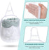 3 Pieces Hanging Laundry Hamper Bag, Foldable Mesh Hamper with Carry Handle for Dirty Cloth, Toy, Camping, Hotel Use