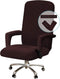 Turquoize Office Chair Cover, Stretch Removable Slipcover with Arms for Dogs, Cats & Pets, Brown
