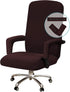 Turquoize Office Chair Cover, Stretch Removable Slipcover with Arms for Dogs, Cats & Pets, Brown