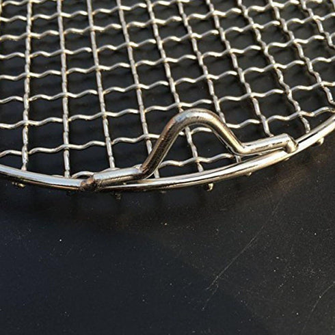 Round Cooling Rack Stainless Steel - Cross Wire Barbecue Grill Net with 3 Legs for Cooking, Baking, Steaming (13 inches)