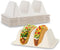 MT Products Taco Container 7" x 4.25" x 2" - 2 Compartments - Pack of 15