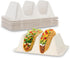 MT Products Taco Container 7" x 4.25" x 2" - 2 Compartments - Pack of 15