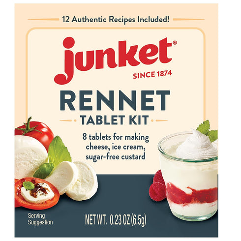 Junket Rennet Tablets Box (8 Tablets), 0.23oz