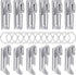 Honeydak Military P38 Can Openers with Key Ring, 12 Pieces Stainless Steel Portable Survival Camping Can Openers for