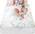Crib Rayon Bamboo Waterproof Mattress Pad Cover, Soft Breathable Cooling Protection for Deep Pocket Mattresses