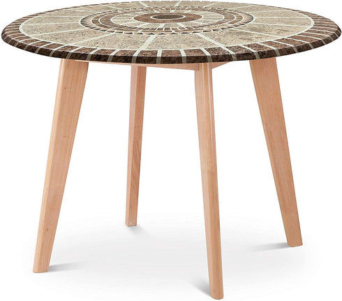 Jobar Decorative Stretch Table Cover (Mosaic), One Size, 1 Count (Pack of 1)