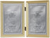 Lawrence Frames Bead Border Design, Double 4x6, Satin Gold