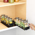 7.7" x10.8 x4 2 1-Tier SpaceAid Pull Out Spice Rack Organizer for Cabinet, Heavy Duty Slide Out Seasoning Kitchen
