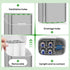 5 Counter GFWARE Toothbrush Holders with Cover - Slots Tooth Brush Holder for Bathroom, Detachable Bathroom Organizer
