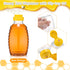 24 (16oz) Pcs Clear Plastic Honey Bottles Plastic Skep Style Jar Honey Squeeze Bottle Empty Refillable Honey Dispenser