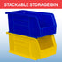 30230 10.5 5.5 5"H, 12-Pack Akro-Mils AkroBins Plastic Storage Bins, Space-Saving Stackable Bins for Garage, Pantry