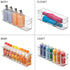 mDesign Plastic Kitchen Organizer - Storage Holder Bin with Handles for Pantry, Fridge/Freezer, Clear