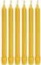 100% Pure Beeswax Candles, Set of 6, 8-Hour Organic Hand Made, 8 Inches Tall