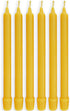 100% Pure Beeswax Candles, Set of 6, 8-Hour Organic Hand Made, 8 Inches Tall