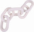 5-Link HMASYO White Wood Chain Link Decor, Wooden Decorative Chain Home Decor Accents, Coffee Table Decor, Shelf Decor