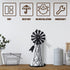 Windmill Paper Towel Holder, Western Standing Roll Holder for Kitchen Countertop, Rustic Country Decor (14.4 Inch)