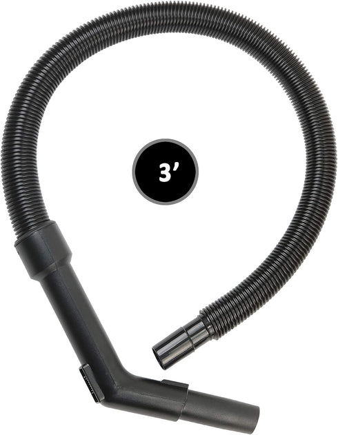 Oreck XL Canister Vacuum Hose Replacement - Fits Shurlok or Friction Buster B Models, 3' Swivel Hose