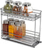 Household Essentials Glidez Powder-Coated Steel Pull-Out/Slide-Out Storage Organizer with Plastic Liners for
